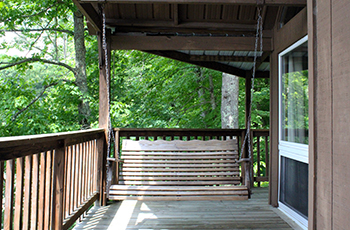 Beech porch swing